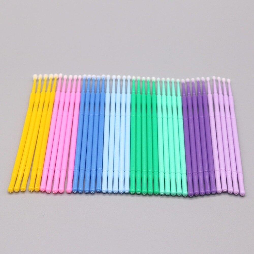 Lash Adhesive Glue - 100개/세트 마이크로 브러쉬 메이크업 속눈썹 연장용