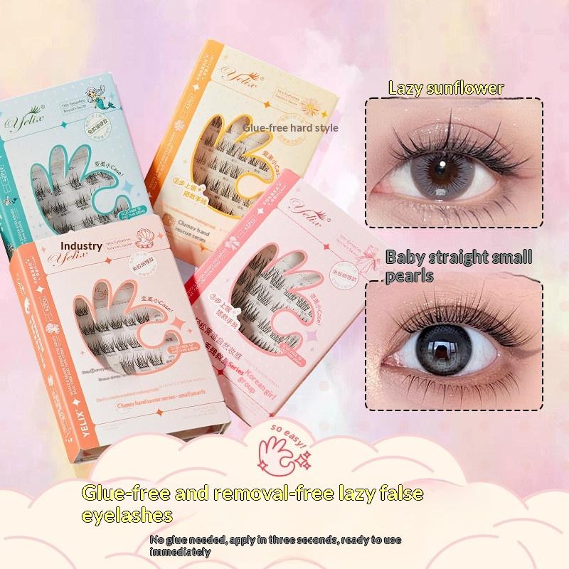 Lash Adhesive Glue - 자가 접착 속눈썹 클러스터, 자연스러운 룩,