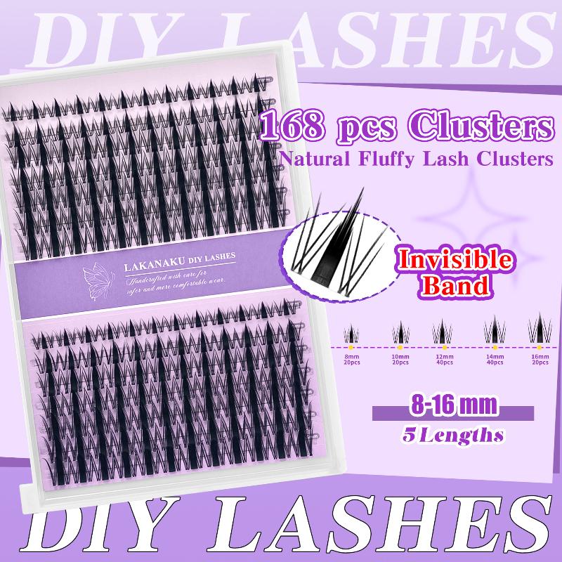 Eyelash Extension For Asian Eyes - 자연스러운 속눈썹 클러스터 개별 속눈썹 풍성하고