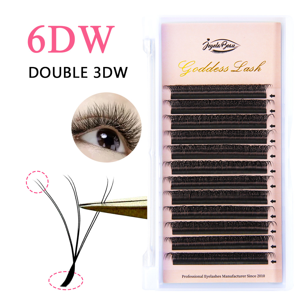 Eyelash Extension Double Volume - 여신 더블 3D/4D 모양 속눈썹 연장