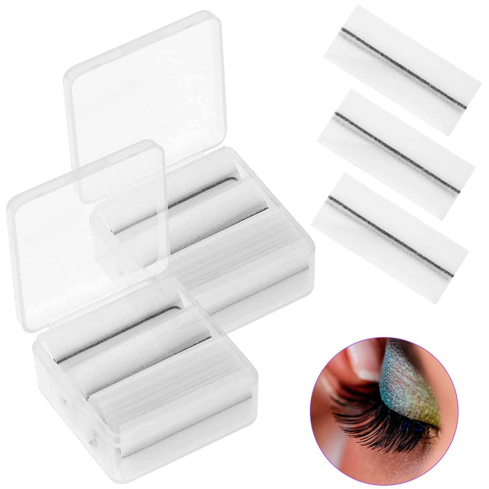 속눈썹 접착 스트립, 자체 접착 속눈썹 스트립, 푹신하 - Lash Adhesive Glue 리뷰 및 가격