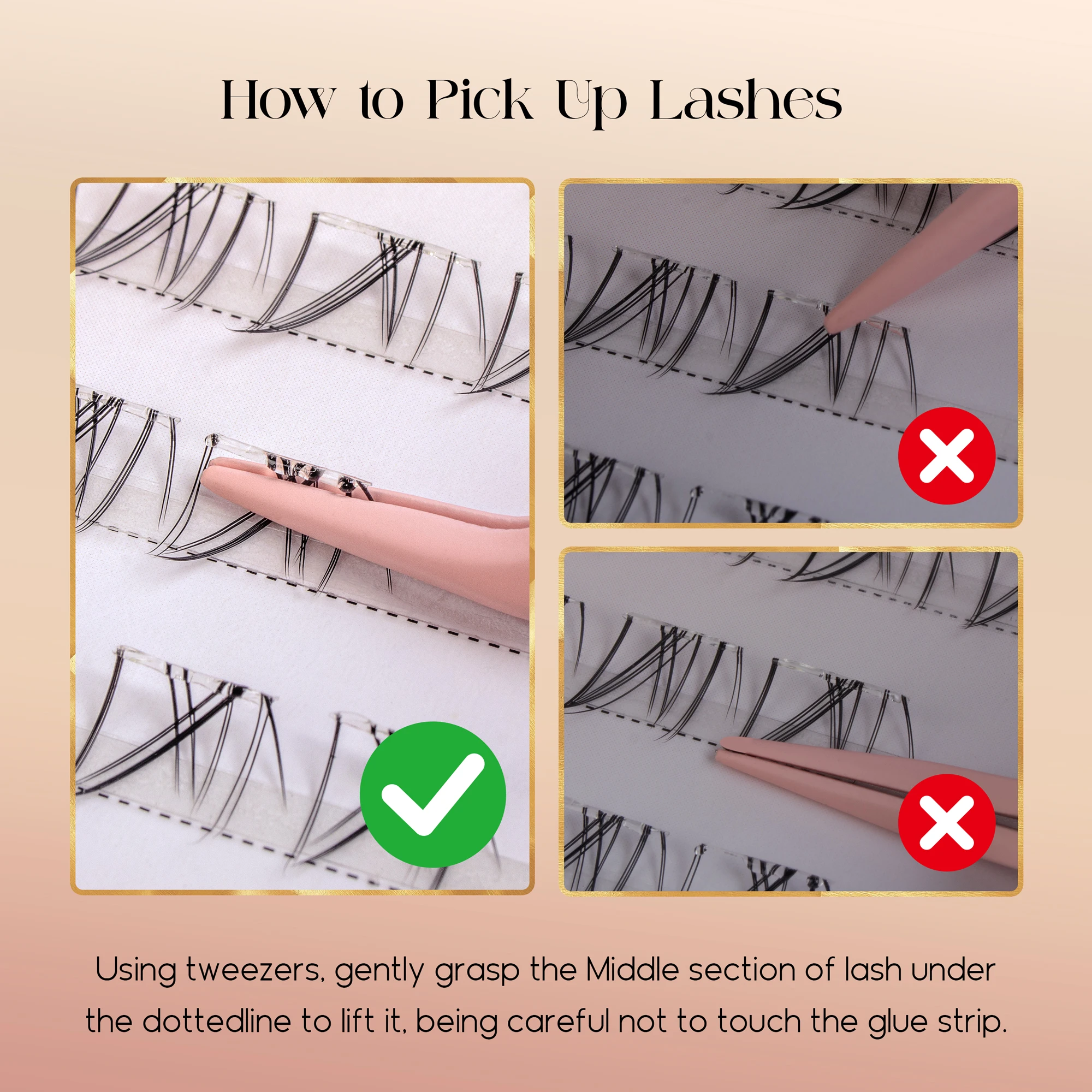 접착제 필요 없음 아래 속눈썹 자연스러운 룩 셀프 접착 - Lash Adhesive Glue 리뷰 및 가격