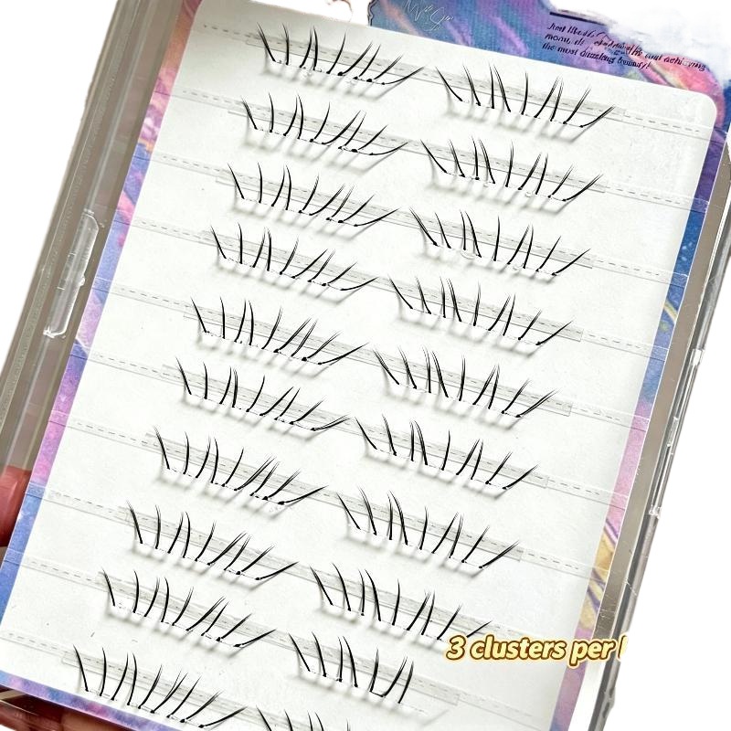 1세트 코믹 로워래쉬 익스텐션 클러스터 내추럴 셀프 접 - Lash Adhesive Glue 리뷰 및 가격