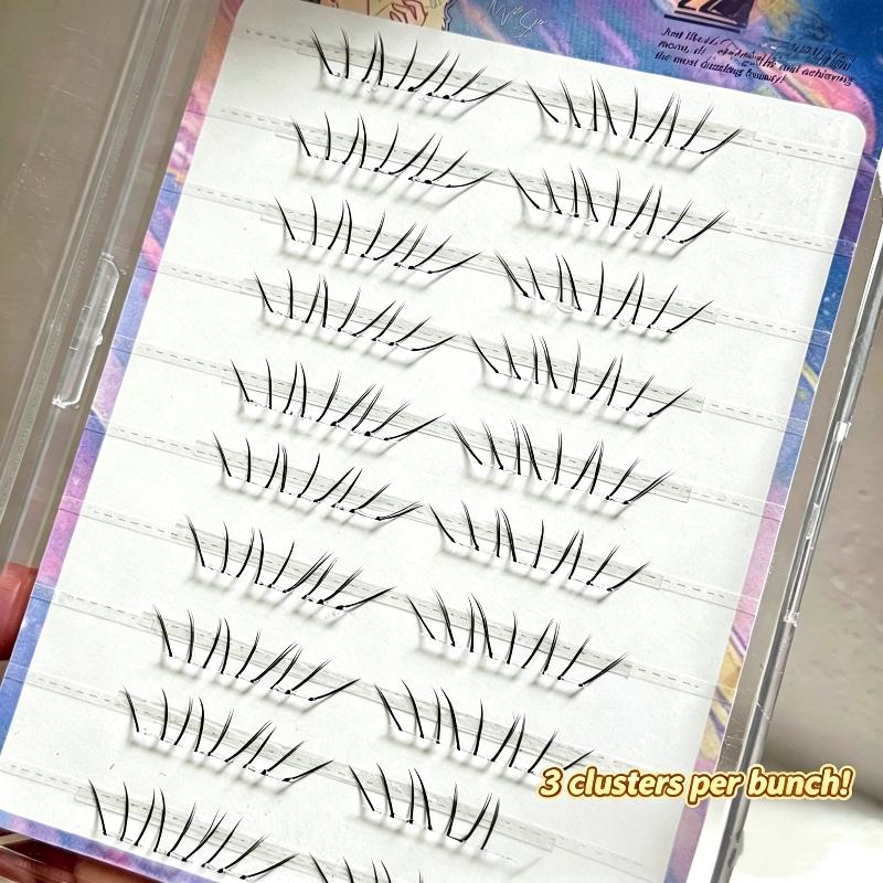 내추럴 코믹 로워 래쉬 익스텐션 클러스터 세트 셀프 접 - Lash Adhesive Glue 리뷰 및 가격