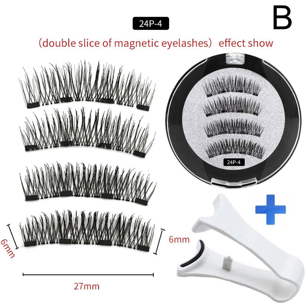 2 쌍 3D 자기 거짓 속눈썹 4 개의 자기 속눈썹이있 - Eyelash Extension For Asian Eyes 리뷰 및 가격