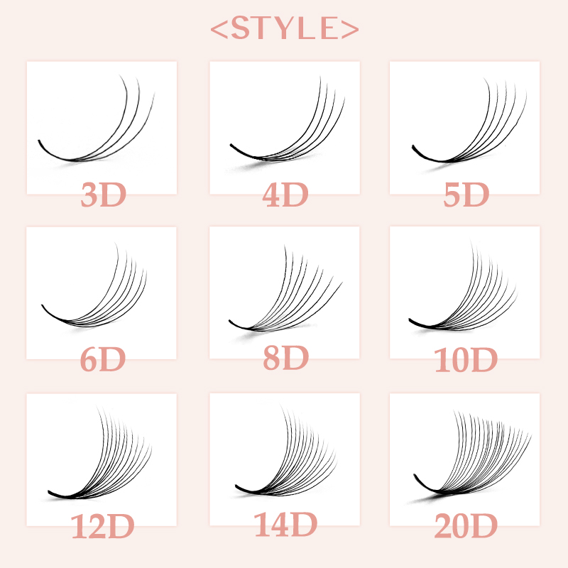 800/1600 미리 만들어진 볼륨 래쉬 팬 뾰족한 베 - Eyelash Extension Double Volume 리뷰 및 가격
