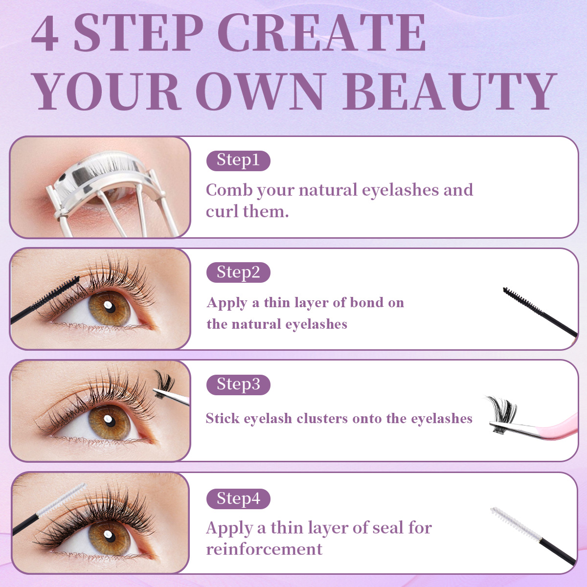 개별 가짜 속눈썹 믹스 대용량 자연 DIY 확장 속눈썹 - Eyelash Extension For Asian Eyes 리뷰 및 가격