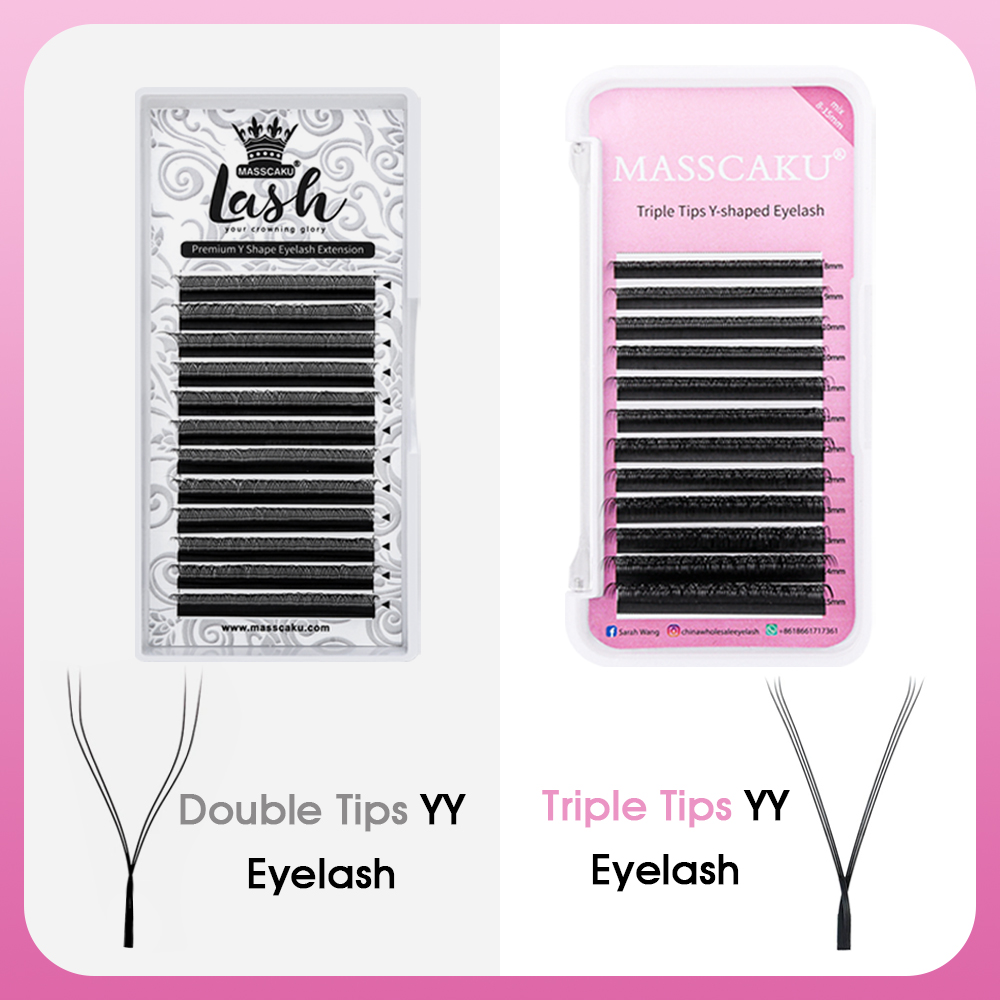 뜨거운 판매 Masscaku YY 모양 속눈썹 확장 미 - Eyelash Extension Double Volume 리뷰 및 가격