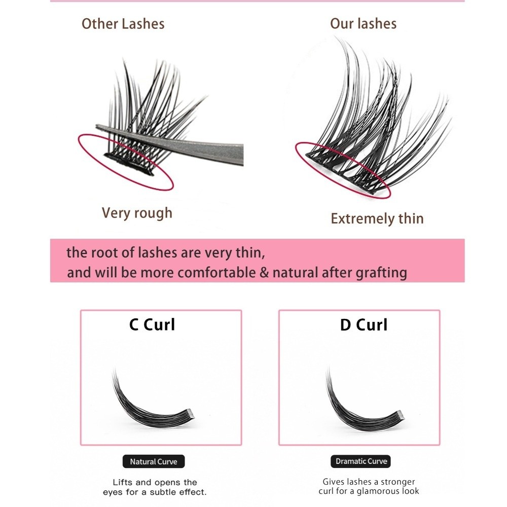 내추럴 룩 DIY 속눈썹 연장 키트 풍성한 무접착 인조 - Eyelash Extension For Asian Eyes 리뷰 및 가격
