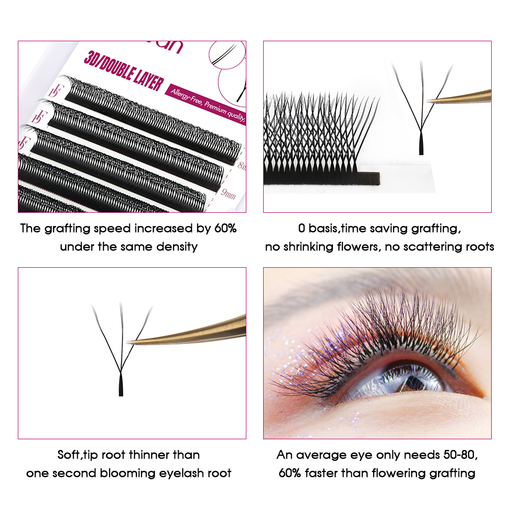 FADVAN 6D-W 모양의 속눈썹 연장(3D 더블 팁 - Eyelash Extension For Asian Eyes 리뷰 및 가격