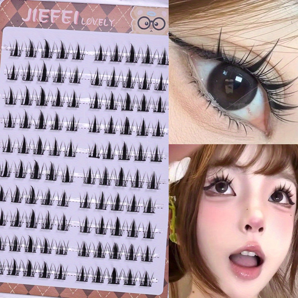 10줄 귀여운 토끼털 속눈썹 글루프리 DIY 클러스터  - Eyelash Extension Japan 리뷰 및 가격