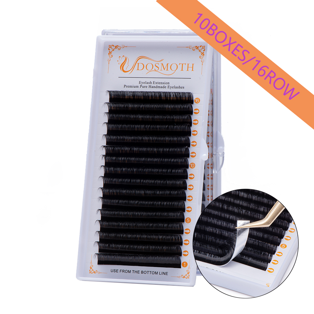 DOSMOTH 10 상자 16 행 7-16mm 밍크 속 - Eyelash Extension For Asian Eyes 리뷰 및 가격