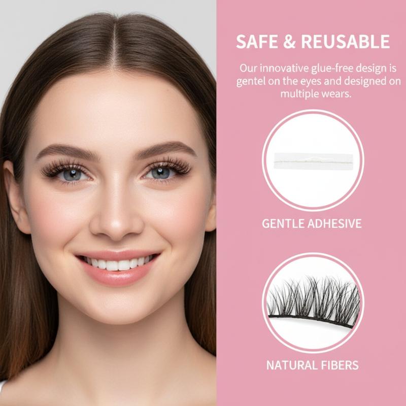 블랙 클러스터 속눈썹 셀프 접착식 접착제 없음 6줄 분 - Lash Adhesive Glue 리뷰 및 가격